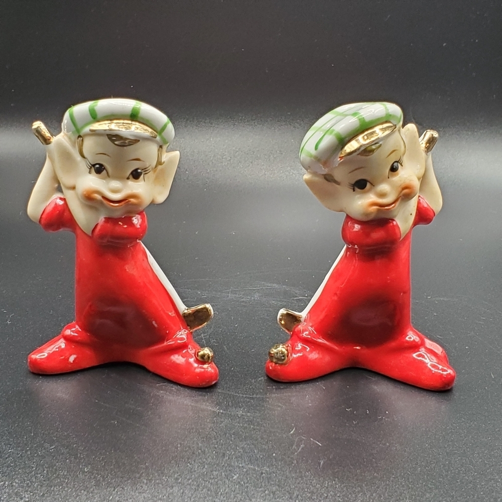 Pixie Salt and Pepper Shakers 1940's